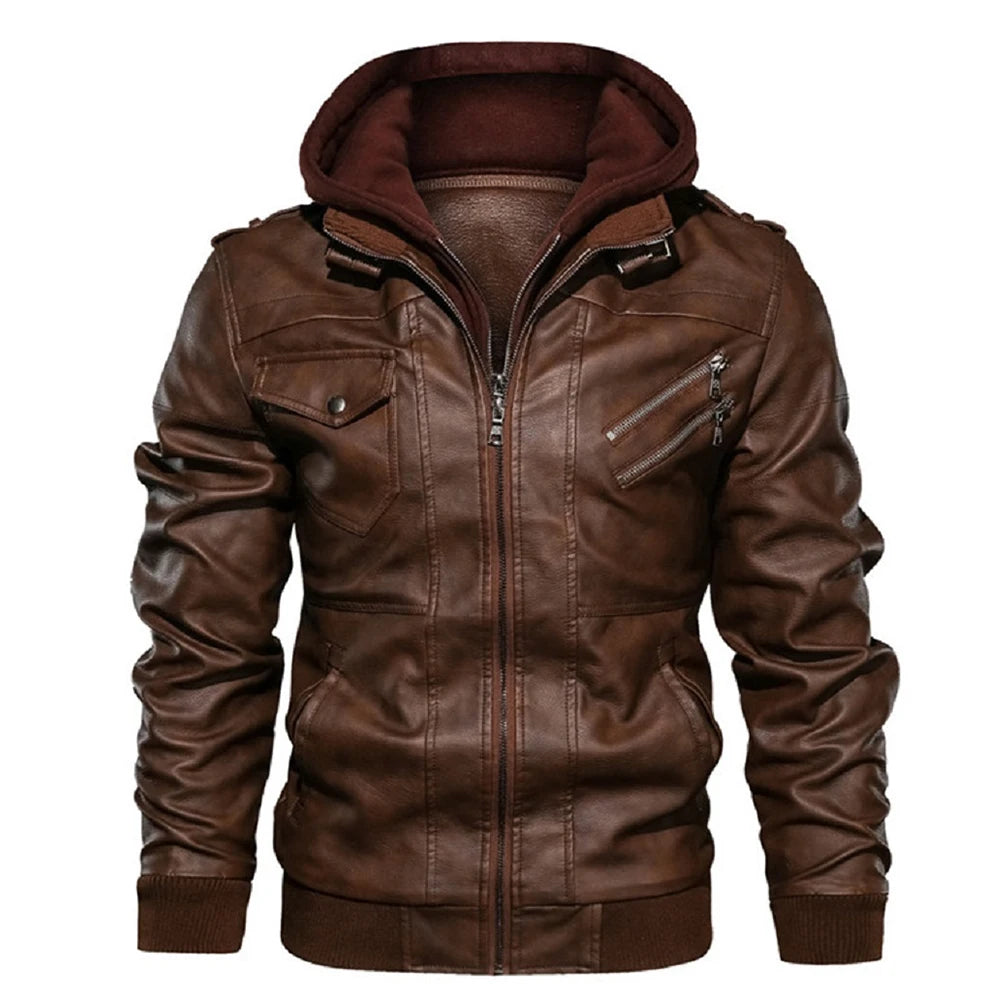Aviator Street Leather Jacket – Recon Hood Edition – Nominal Time